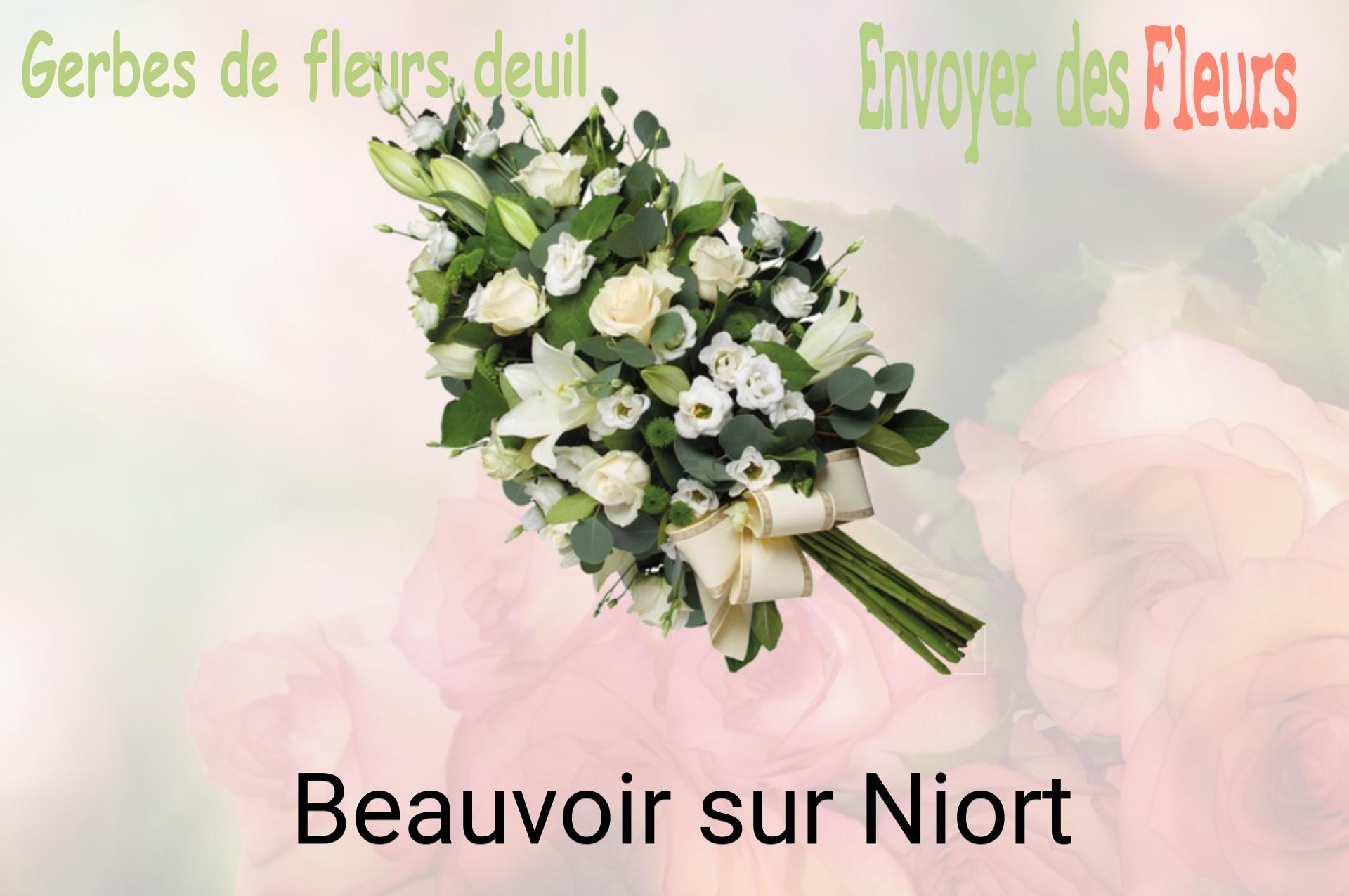Gerbe de fleurs de deuil livrée à Beauvoir-sur-Niort